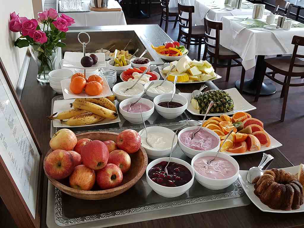 Frühstücksbüffet im Hotel City Residence in Frankfurt Oder